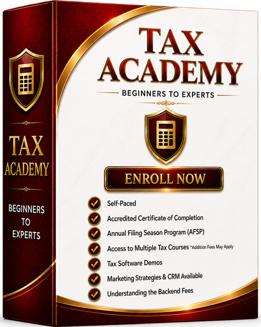Tax Training Course for Beginners & Experts